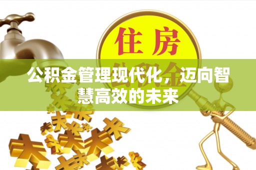 祥符公积金管理现代化，迈向智慧高效的未来